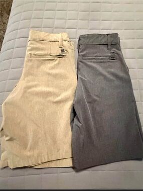 burnside Khaki and Gray Boys Shorts - 2 Pair bundle NWOT-Size 12